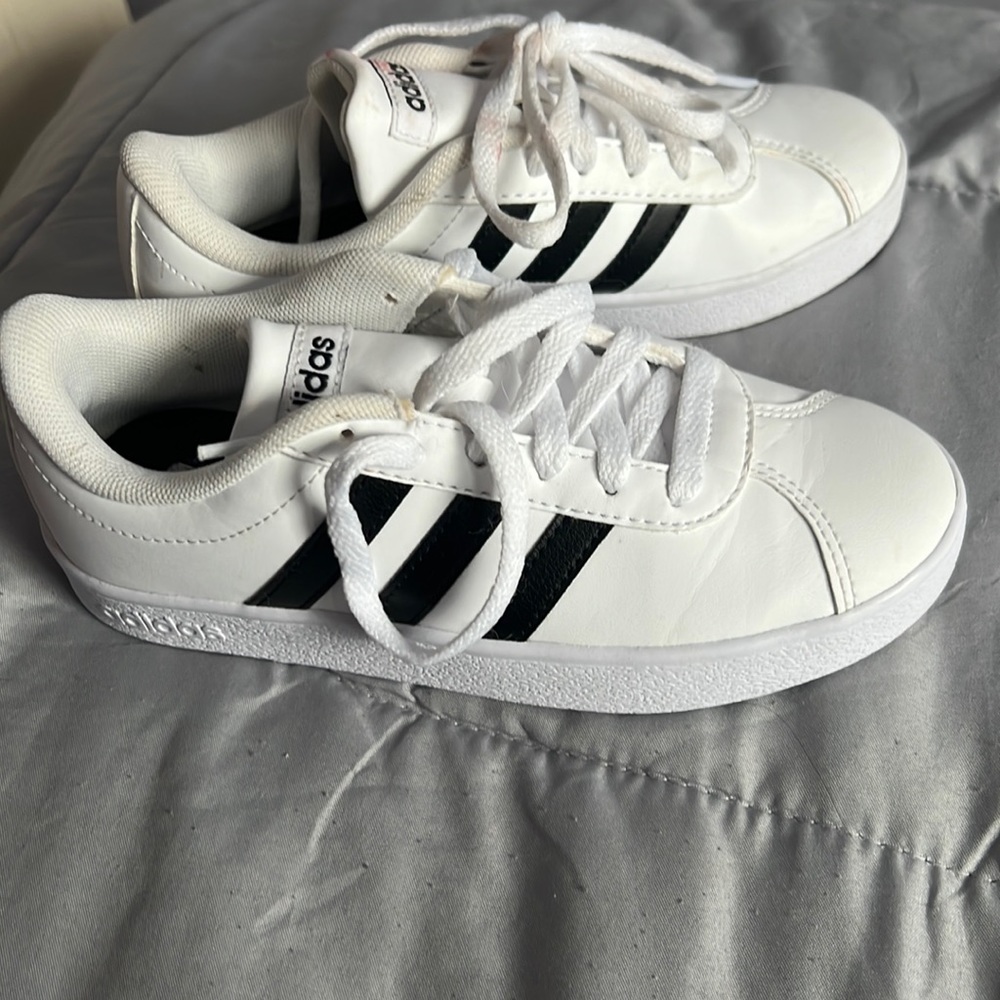 Youth girls Adidas sneakers.